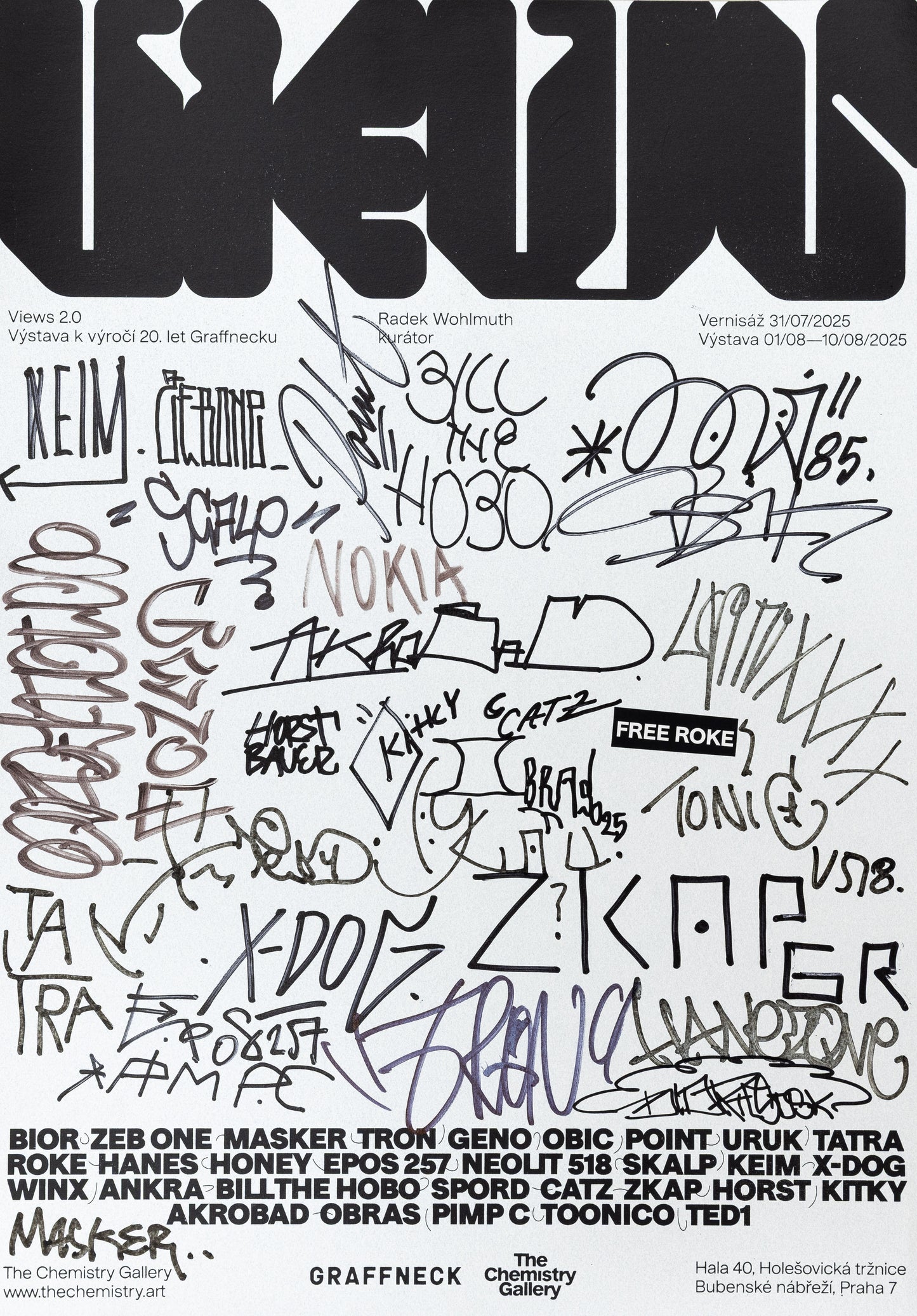 Print k příležitosti výstavy Views 2.0 (stříbrný papír)