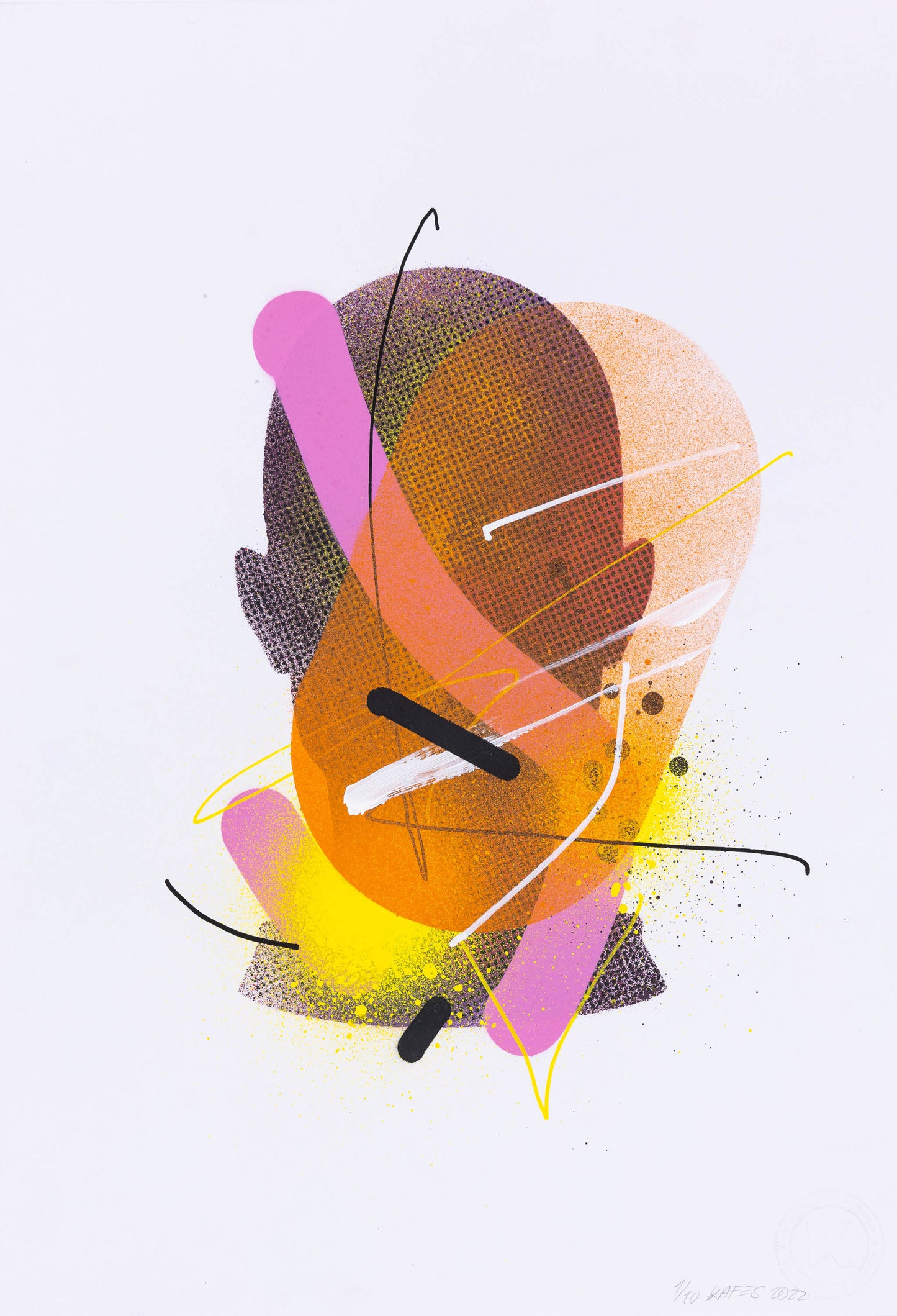 Girl's head33 (white)