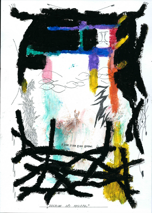 kreslím oči poslepu